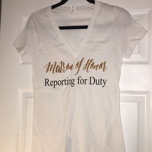 Matron of Honor Custom T-shirt